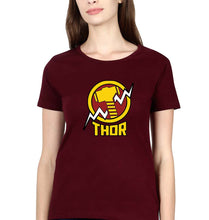 Load image into Gallery viewer, Thor Superhero T-Shirt for Women-Maroon-Ektarfa.online

