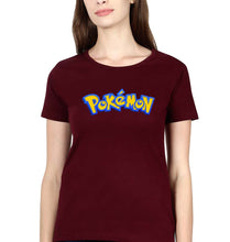 Load image into Gallery viewer, Pokémon T-Shirt for Women-Maroon-Ektarfa.online
