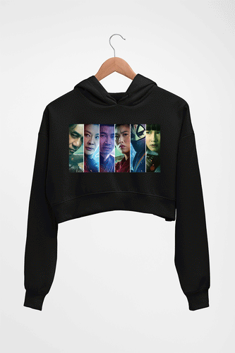 Shang-Chi Crop HOODIE FOR WOMEN-Black-Ektarfa.online