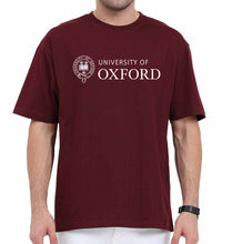 Load image into Gallery viewer, University of Oxford Oversized T-Shirt for Men-Maroon-Ektarfa.online
