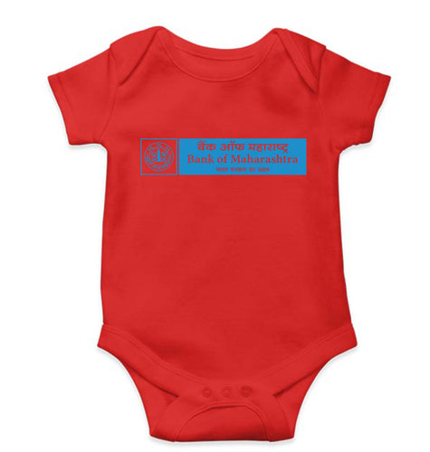 Bank of Maharashtra Kids Romper For Baby Boy/Girl-Red-Ektarfa.online