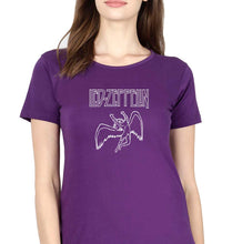 Load image into Gallery viewer, Led Zeppelin T-Shirt for Women-Purple-Ektarfa.online
