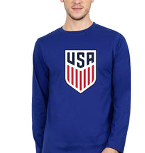 Load image into Gallery viewer, USA Football Full Sleeves T-Shirt for Men-Royal Blue-Ektarfa.online
