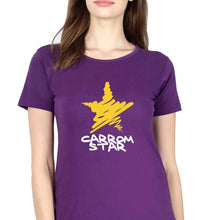 Load image into Gallery viewer, Carrom Star T-Shirt for Women-Purple-Ektarfa.online
