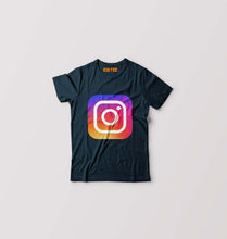 Load image into Gallery viewer, Instagram Kids T-Shirt for Boy/Girl-Petrol blue-Ektarfa.online
