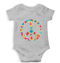 Load image into Gallery viewer, Trippy Psychedelic Peace Romper For Baby Boy/Girl-Grey-Ektarfa.online
