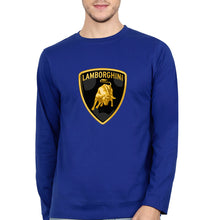 Load image into Gallery viewer, Lamborghini Full Sleeves T-Shirt for Men-Royal Blue-Ektarfa.online
