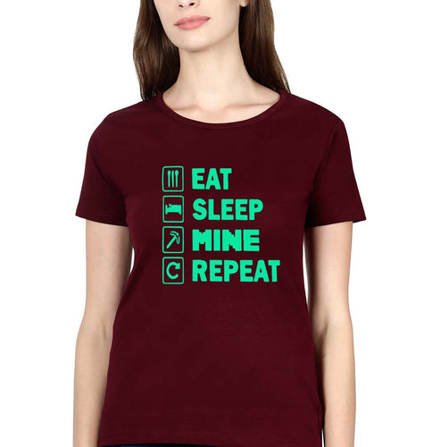 Minecraft T-Shirt for Women-Maroon-Ektarfa.online