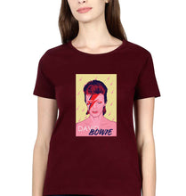 Load image into Gallery viewer, David Bowie T-Shirt for Women-Maroon-Ektarfa.online
