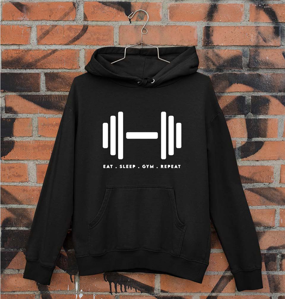 Gym Unisex Hoodie for Men/Women-Black-Ektarfa.online