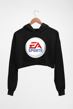 Load image into Gallery viewer, EA Sports Crop HOODIE FOR WOMEN-Black-Ektarfa.online

