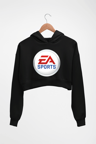 EA Sports Crop HOODIE FOR WOMEN-Black-Ektarfa.online
