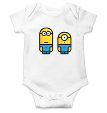 Load image into Gallery viewer, Minion Illustrator Kids Romper For Baby Boy/Girl-0-5 Months(18 Inches)-White-Ektarfa.online
