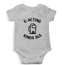 Load image into Gallery viewer, Among Us Kids Romper For Baby Boy/Girl-0-5 Months(18 Inches)-Grey-Ektarfa.online
