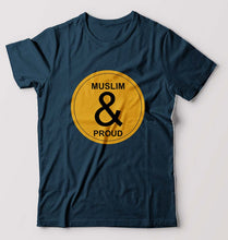 Load image into Gallery viewer, Muslim T-Shirt for Men-Petrol Blue-Ektarfa.online
