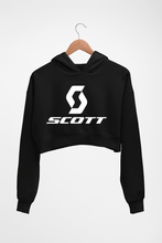 Load image into Gallery viewer, Scott Sports Crop HOODIE FOR WOMEN-Black-Ektarfa.online
