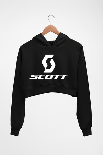 Scott Sports Crop HOODIE FOR WOMEN-Black-Ektarfa.online