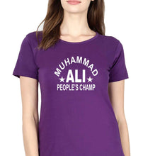 Load image into Gallery viewer, Muhammad Ali T-Shirt for Women-Purple-Ektarfa.online
