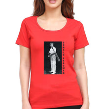 Load image into Gallery viewer, Donald Bradman T-Shirt for Women-Red-Ektarfa.online
