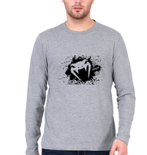 Load image into Gallery viewer, UFC Venum Full Sleeves T-Shirt for Men-Grey Melange-Ektarfa.online
