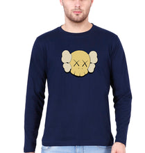 Load image into Gallery viewer, Kaws Full Sleeves T-Shirt for Men-Navy Blue-Ektarfa.online
