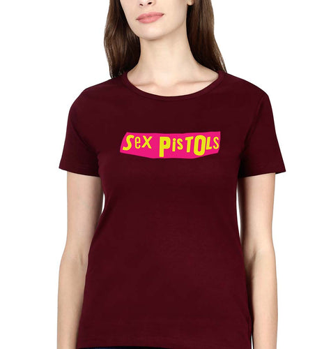 Sex Pistols T-Shirt for Women-Maroon-Ektarfa.online