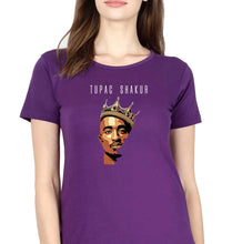 Load image into Gallery viewer, 2Pac Tupac T-Shirt for Women-Purple-Ektarfa.online
