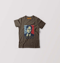 Load image into Gallery viewer, Dwight Schrute T-Shirt for Boy/Girl-Olive Green-Ektarfa.online
