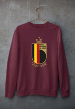 Load image into Gallery viewer, Belgium Football Unisex Sweatshirt for Men/Women-Maroon-Ektarfa.online
