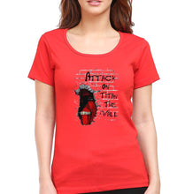 Load image into Gallery viewer, Attack on Titan T-Shirt for Women-Red-Ektarfa.online
