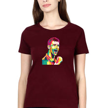 Load image into Gallery viewer, Novak Djokovic Tennis T-Shirt for Women-Maroon-Ektarfa.online
