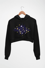 Load image into Gallery viewer, Vincent van Gogh Crop HOODIE FOR WOMEN-Black-Ektarfa.online

