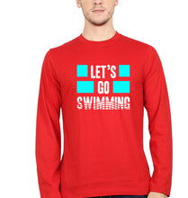 Load image into Gallery viewer, Swimming Full Sleeves T-Shirt for Men-Red-Ektarfa.online
