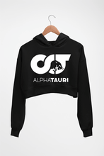 Load image into Gallery viewer, Scuderia AlphaTauri Crop HOODIE FOR WOMEN-Black-Ektarfa.online
