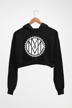 Load image into Gallery viewer, Marilyn Manson Crop HOODIE FOR WOMEN-Black-Ektarfa.online
