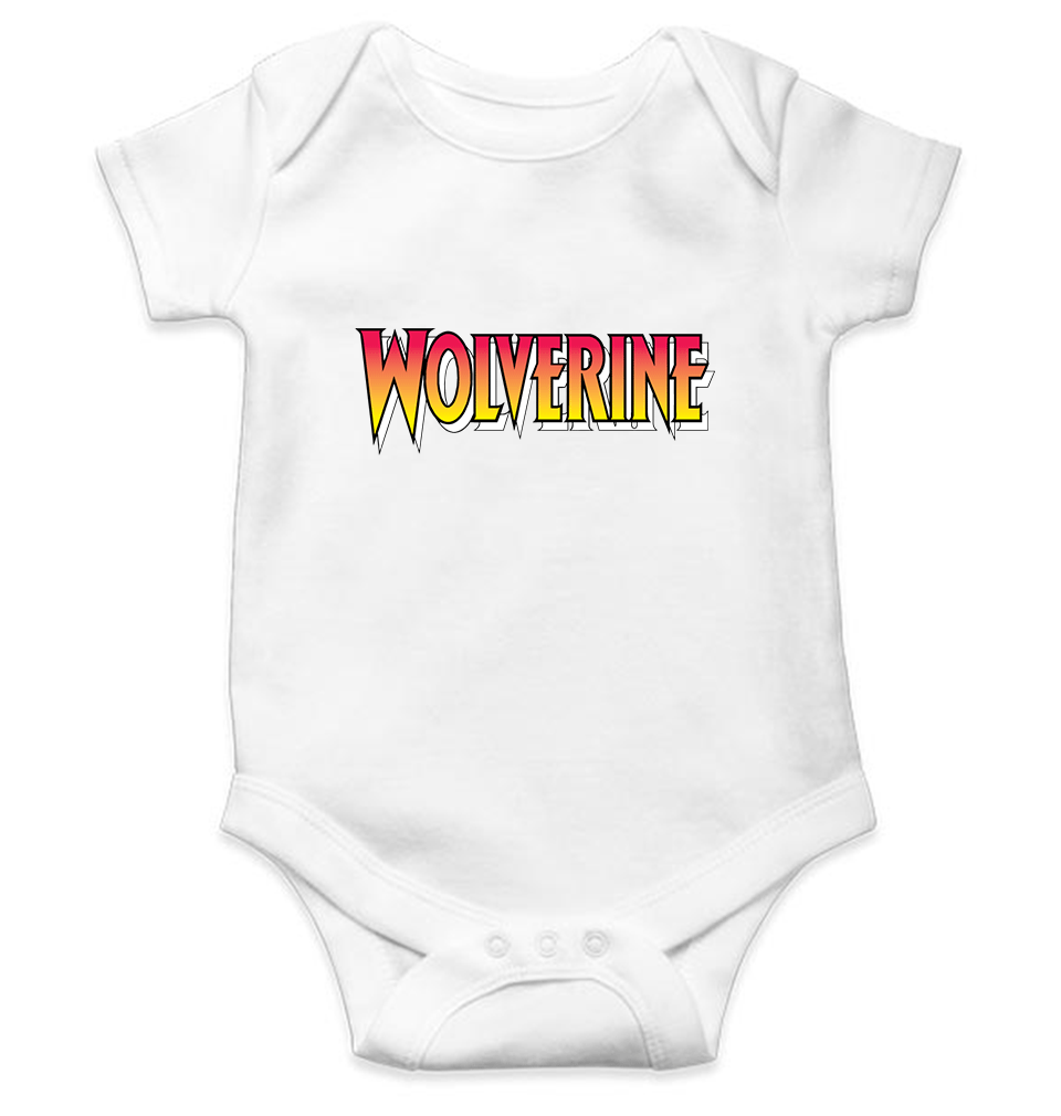 Wolverine Kids Romper Kids Romper For Baby Boy/Girl-0-5 Months(18 Inches)-White-Ektarfa.online