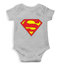 Load image into Gallery viewer, Superman Kids Romper For Baby Boy/Girl-0-5 Months(18 Inches)-Grey-Ektarfa.online
