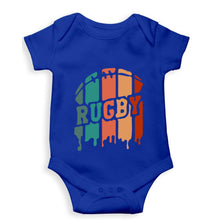 Load image into Gallery viewer, Rugby Kids Romper For Baby Boy/Girl-0-5 Months(18 Inches)-Royal Blue-Ektarfa.online
