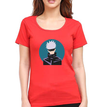 Load image into Gallery viewer, Gojo Satoru Anime T-Shirt for Women-Red-Ektarfa.online
