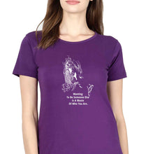 Load image into Gallery viewer, Kurt Cobain T-Shirt for Women-Purple-Ektarfa.online
