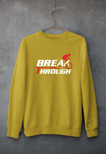 Cycling Unisex Sweatshirt for Men/Women-Mustard Yellow-Ektarfa.online