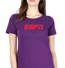 Load image into Gallery viewer, ESPN T-Shirt for Women-Purple-Ektarfa.online

