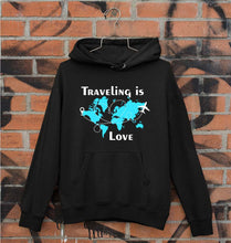 Load image into Gallery viewer, Traveling is Love Unisex Hoodie for Men/Women-Black-Ektarfa.online
