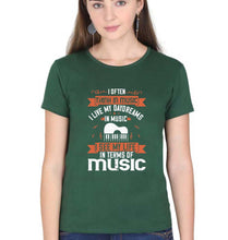 Load image into Gallery viewer, Music T-Shirt for Women-Dark Green-Ektarfa.online
