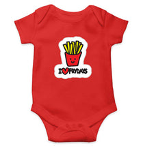 Load image into Gallery viewer, I Love Fridays Kids Romper For Baby Boy/Girl-0-5 Months(18 Inches)-RED-Ektarfa.online
