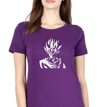 Load image into Gallery viewer, Anime Goku T-Shirt for Women-Purple-Ektarfa.online
