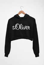 Load image into Gallery viewer, s.Oliver Crop HOODIE FOR WOMEN-Black-Ektarfa.online
