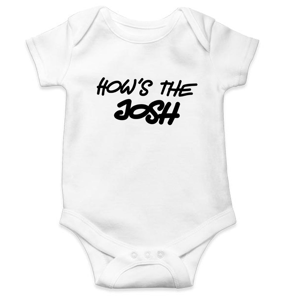 How's The Josh Kids Romper For Baby Boy/Girl-0-5 Months(18 Inches)-White-Ektarfa.online