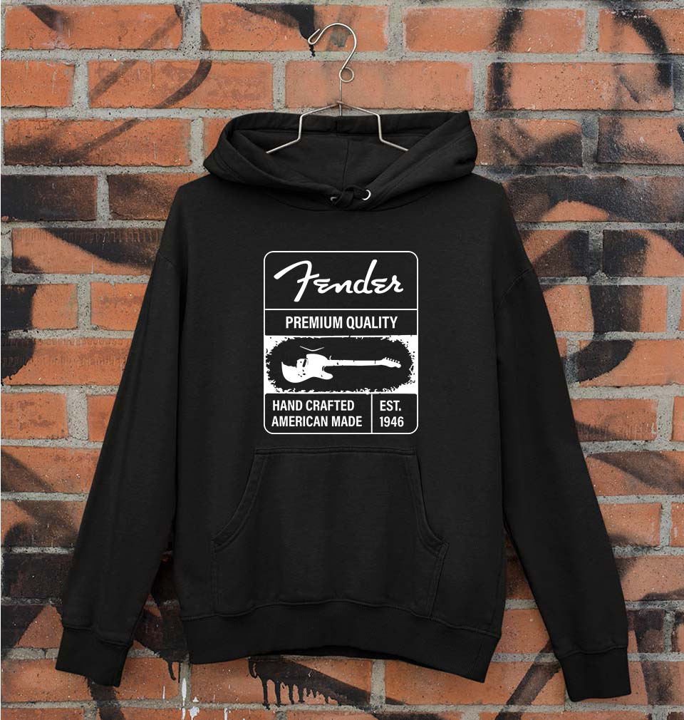 Fender Unisex Hoodie for Men/Women-Black-Ektarfa.online