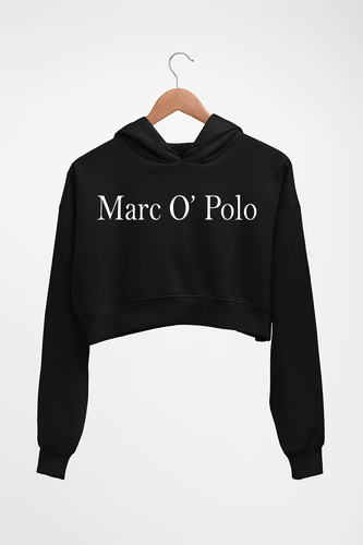 Marc O'Polo Crop HOODIE FOR WOMEN-Black-Ektarfa.online